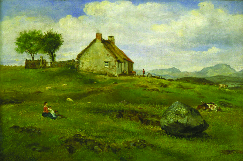 The Herds Hoose and Rocking Stone, painting by Leonard Baker (1831–1911)
