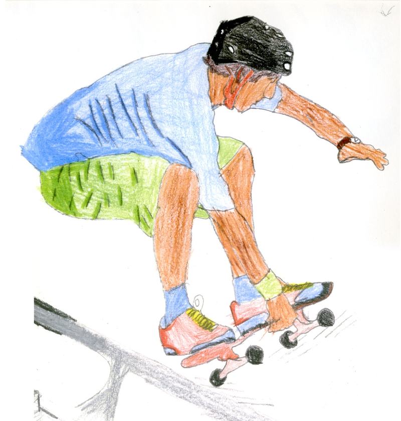 Skateboarder illustration