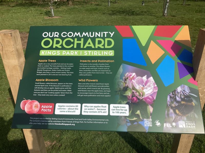 The Community Orchard interpretation panel