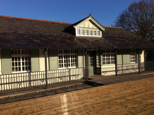 The Pavilion, with the spectator veranda that runs along both sides