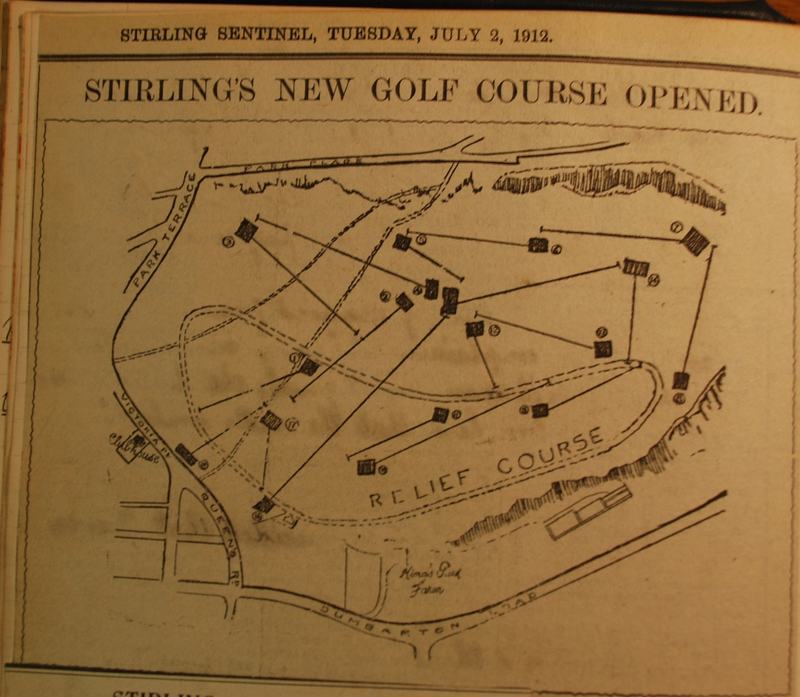 'Stirling's New Golf Course Opened' — Stirling Sentinel, 2 July 1912